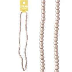 AussieSuperStore Jewellery Making Supplies Light Gold Strung Beads Glass Pearls 4mm (in 7 colors) Strung Beads Glass Pearls 4mm | Jewellery Making Beads Accessories 9323823181109 BBS2014062