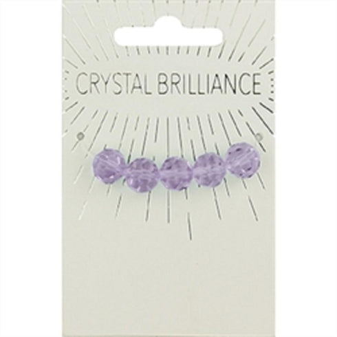 AussieSuperStore Jewellery Making Supplies Lilac Chinese Crystal Round Facet Bead 9mm (in 4 colours) Chinese Crystal Round Facet Bead 9mm (in 4 colours) | Jewellery Making Beads | Jewellery Making Supplies 9323823205225 CRY19006