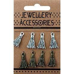 AussieSuperStore Jewellery Making Supplies Mini Tassels Charm Mini Tassels Charm | Jewellery Making Beads | Jewellery Making Supplies 9323823190767 JF1196