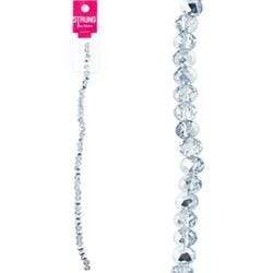 AussieSuperStore Jewellery Making Supplies Mirror Strung Beads Crystal Squashed Facet 4x6mm (in 3 colors) Strung Beads Crystal Squashed | Jewellery Making Beads Accessories 9323823180973 BBS2014032