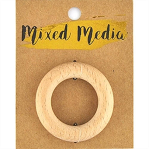 AussieSuperStore Jewellery Making Supplies Mixed Media Beechwood Ring 50mm Mixed Media Beechwood Ring 50mm | Jewellery Making Findings | Jewellery Making Supplies 9323823209452 MM2013