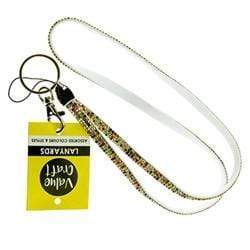 AussieSuperStore Jewellery Making Supplies Multicolor White Lanyard Suede (in 4 colors) Lanyard Crystal Suede | Batch Making Accessories 9331468051978 VJY552