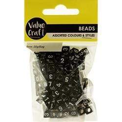 AussieSuperStore Jewellery Making Supplies Numbers Beads 6mm Numbers Beads 6mm | Jewellery Making Beads | Kids Play Jewellery Making Beads 9331468052975 VJY609