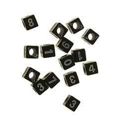 AussieSuperStore Jewellery Making Supplies Numbers Beads 6mm Numbers Beads 6mm | Jewellery Making Beads | Kids Play Jewellery Making Beads 9331468052975 VJY609