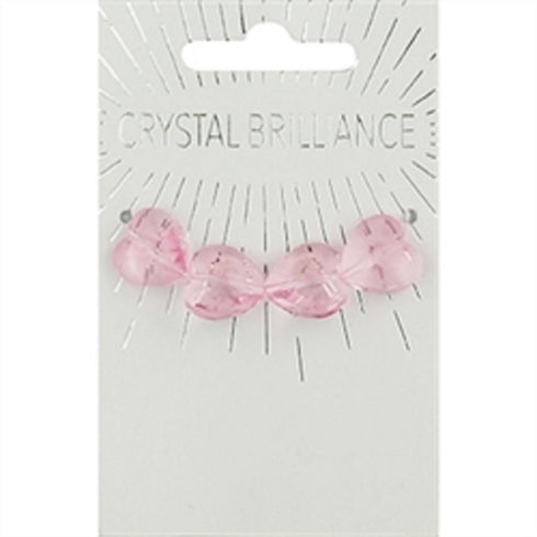 AussieSuperStore Jewellery Making Supplies Pink Chinese Crystal Hearts Beads (in 4 colours) Chinese Crystal Hearts Beads (in 4 colours) | Jewellery Making Beads | Jewellery Making Supplies 9323823205195 CRY19003