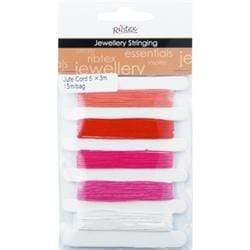 AussieSuperStore Jewellery Making Supplies Pinks JF Jute Thin Cord (in 5 colours) JF Jute Thin Cord (in 5 colours) | Jewellery Making Stringing Material 9323823180478 JFST041