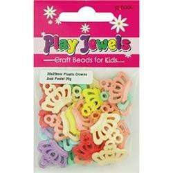 AussieSuperStore Jewellery Making Supplies PJ Single Charms Plastic Crowns PJ Single Charms Plastic Crowns | Jewellery Making Beads | Jewellery Making Supplies 9323823202118 PJS18018