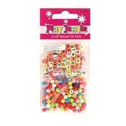 AussieSuperStore Jewellery Making Supplies PJ Twin Pack Bead Alphabet Cube/Round Beads PJ Twin Pack Bead Alphabet Cube/Round Beads | Jewellery Making Beads 9323823158187 PJD105