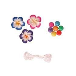 AussieSuperStore Jewellery Making Supplies PJ Twin Pack Bead Frangipani/Round Beads PJ Twin Pack Bead Frangipani/Round Beads | Jewellery Making Beads 9323823158316 PJD118