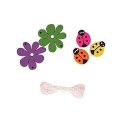 AussieSuperStore Jewellery Making Supplies PJ Twin Pack Bead Lady Bug/Flower Beads PJ Twin Pack Bead Lady Bug/Flower Beads | Jewellery Making Beads 9323823158231 PJD110