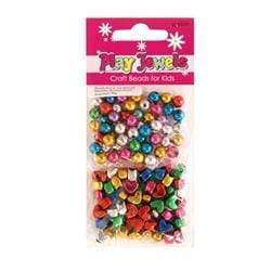 AussieSuperStore Jewellery Making Supplies PJ Twin Pack Bead Round/Heart Beads PJ Twin Pack Bead Round/Heart Beads | Jewellery Making Beads 9323823158323 PJD119