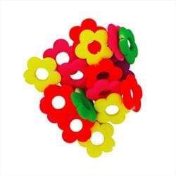 AussieSuperStore Jewellery Making Supplies Plastic Fluoro Flowers Beads Plastic Fluoro Flowers Beads | Jewellery Making Beads 9331468038894 VCB102