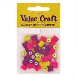 AussieSuperStore Jewellery Making Supplies Plastic Fluoro Tube Beads Plastic Fluoro Tube Beads | Jewellery Making Beads 9331468038870 VCB100