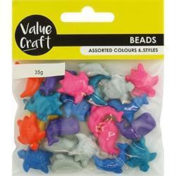 AussieSuperStore Jewellery Making Supplies Plastic Sea Animals Shape Beads Plastic Sea Animals Beads | Jewellery Making Beads | Jewellery Making Supplies 9331468055679 VJY698