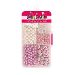 AussieSuperStore Jewellery Making Supplies Play Jewels Bead Box Hearts Play Jewels Bead Box Hearts | Kids Play Jewellery Making Beads Kits 9323823158040 PJC111