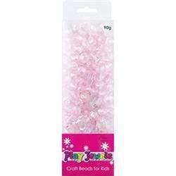 AussieSuperStore Jewellery Making Supplies Play Jewels Blister Pack Pink AB Beads Play Jewels Blister Pack Beads | Jewellery Making Beads 9323823191726 PJB06