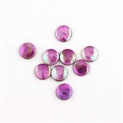AussieSuperStore Jewellery Making Supplies Purple AB Bead Shell Disc 10mm (in 4 colours) Bead Shell Disc 10m | Jewellery Making Beads Supplies | cabochon 9323823101749 SHE008