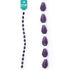 SuperCraftOnline Beads Purple Strung Beads Glass Teardrop Facet 11mm (in 7 colors)