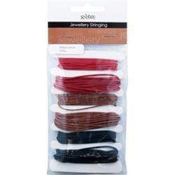 AussieSuperStore Jewellery Making Supplies Red/Brown JF Silk Rope 2 Sizes (in 4 colors) JF Silk Rope 2 Sizes | Jewellery Making Stringing Material 9323823180270 JFST021