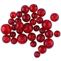AussieSuperStore Jewellery Making Supplies Red Glass Crackle Beads (in 3 colors) Glass Crackle Beads| Jewellery Making Beads| Jewellery Making Supplies 9323823127800 CKL008