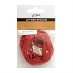 AussieSuperStore Jewellery Making Supplies Red JF Thonging Suede 2mm (in 6 colors) JF Thonging Suede 2mm | Jewellery Making Stringing Material 9323823163792 JF1119