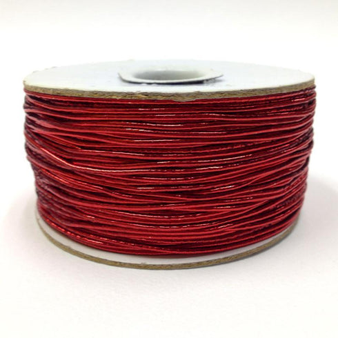 AussieSuperStore Jewellery Making Supplies Red Metallic Elastic Cord (in 4 colors) Metallic Elastic Cord | Metallic Elastic Beading | Stretchy String ECM-100-3