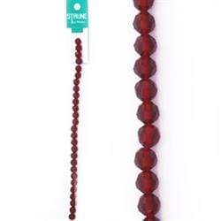 AussieSuperStore Jewellery Making Supplies Red Strung Beads Glass Round Facet 8mm 27pcs (in 3 colors) Strung Beads Glass Round Facet 8mm 27pcs | Jewellery Making Beads 9323823179533 BBS2014164