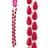 AussieSuperStore Jewellery Making Supplies Red Strung Beads Glass Teardrop Facet 15mm (in 4 colors) Strung Beads Glass Teardrop Facet 15mm | Jewellery Making Beads 9323823179557 BBS2014166