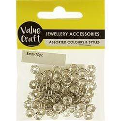 AussieSuperStore Jewellery Making Supplies Rondells Diamante 8mm Rondells Diamante 8mm  | Jewellery Making Supplies 9331468052920 VJY620