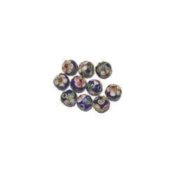 AussieSuperStore Jewellery Making Supplies Royal Blue Cloisonne Round Beads (in 4 colors) Cloisonne Round Beads|Jewellery Making Beads|Jewellery Making Supplies 9323823074395 CLS115