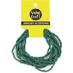 AussieSuperStore Jewellery Making Supplies Seed Bead Bracelets Aqua Seed Bead Bracelets Aqua | Jewellery Making Beads | Jewellery Making Supplies 9331468057703 VCBRAC02