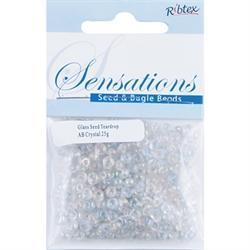 AussieSuperStore Jewellery Making Supplies Seed Beads Teardrop Crystal AB Seed Beads Teardrop Crystal AB|Jewellery Making Beads|Jewellery Making Supplies 9323823183363 SB14026