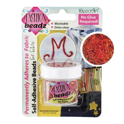 AussieSuperStore Jewellery Making Supplies Self-Adhesive Fashion Beadz for Fabric (in 20 colours) Self-Adhesive Fashion Beadz for Fabric (in 20 colours) | Beads for DIY Project | Beads for Fabric Decoration