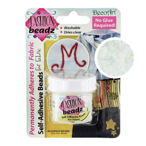 AussieSuperStore Jewellery Making Supplies Self-Adhesive Fashion Beadz for Fabric (in 20 colours) Self-Adhesive Fashion Beadz for Fabric (in 20 colours) | Beads for DIY Project | Beads for Fabric Decoration