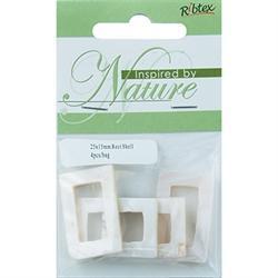 AussieSuperStore Jewellery Making Supplies Shell Rectangle Beads 25x15mm Shell Rectangle Beads 25x15mm | Jewellery Making Beads Supplies 9323823191542 SHE103