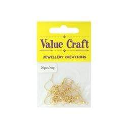 AussieSuperStore Jewellery Making Supplies Shepherd Hooks Gold Shepherd Hooks Gold | Jewellery Making Accessories Findings 9331468007067 VJ01A