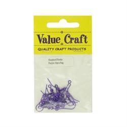 AussieSuperStore Jewellery Making Supplies Shepherd Hooks Purple Shepherd Hooks Purple | Jewellery Making Accessories findings 9331468035978 VJ51