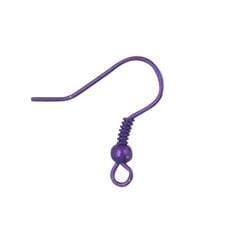 AussieSuperStore Jewellery Making Supplies Shepherd Hooks Purple Shepherd Hooks Purple | Jewellery Making Accessories findings 9331468035978 VJ51