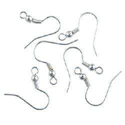 AussieSuperStore Jewellery Making Supplies Shepherd Hooks Silver Shepherd Hooks Silver | Jewellery Making Accessories Findings 9331468007074 VJ02A