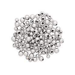 AussieSuperStore Jewellery Making Supplies Silver Bead Plastic Round 6-8mm (in 4 colours) Bead Plastic Round 6-8mm|Jewellery Making Beads|Jewellery Making Supplies 9323823159283 BB1010