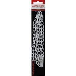 AussieSuperStore Jewellery Making Supplies Silver JF Connections Large Oval Twist with Stripe Chain (in 2 colors) JF Chain Large Oval Twist with Stripe | Jewellery Making Accessories 9323823180218 JFST015
