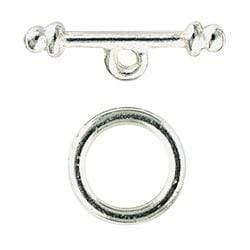 AussieSuperStore Jewellery Making Supplies Silver JF Toggle Plain 10mm (in 2 colors) JF Toggle Plain 10mm | Jewellery Making Findings 9323823103712 JF765