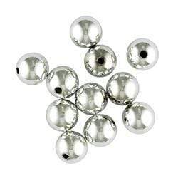 AussieSuperStore Jewellery Making Supplies Silver Round Shiny Beads (in 2 colors) Round Shiny Beads (in 2 colors)  | Jewellery Making Beads 9323823158569 PJS119