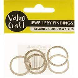 AussieSuperStore Jewellery Making Supplies Split Rings 25mm Split Rings 25mm | Keychain Making Accessories 9331468053118 VJ54A