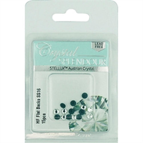 AussieSuperStore Jewellery Making Supplies SS16 a pack of 15pcs Stellux HF Flat Backs Crystal (in 5 sizes) Stellux HF Flat Backs Crystal (in 5 sizes) | Jewellery Making Beads Supplies 9323823205843 STEL19002