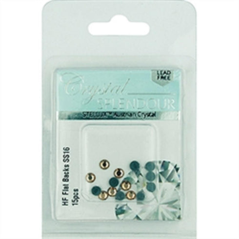 AussieSuperStore Jewellery Making Supplies SS16 a pack of 15pcs Stellux HF Flat Backs Light Topaz (in 4 sizes) Stellux HF Flat Backs Light Topaz (in 4 sizes) | Jewellery Making Beads Supplies 9323823205898 STEL19007