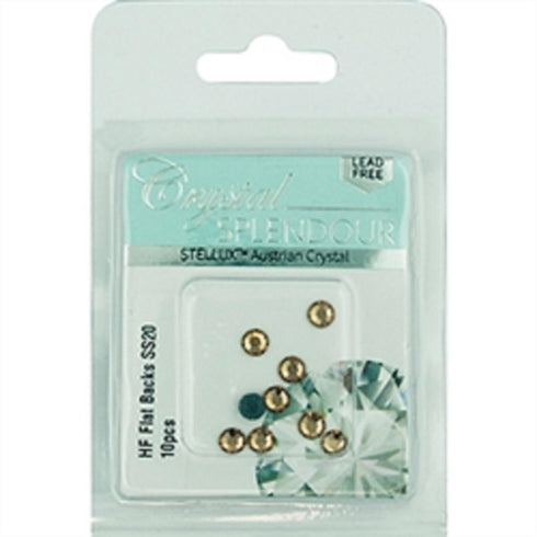 AussieSuperStore Jewellery Making Supplies SS20 a pack of 10pcs Stellux HF Flat Backs Light Topaz (in 4 sizes) Stellux HF Flat Backs Light Topaz (in 4 sizes) | Jewellery Making Beads Supplies 9323823205959 STEL19013