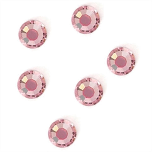 AussieSuperStore Jewellery Making Supplies SS30 - 6pcs Stellux HF Flat Backs Light Rose (in 4 sizes) Stellux HF Flat Backs Light Rose (in 4 sizes) | Jewellery Making Beads 9323823209544 STEL20006