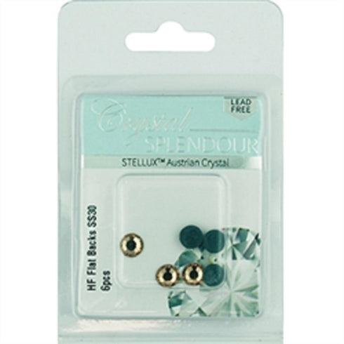 AussieSuperStore Jewellery Making Supplies SS30 a pack of 6pcs Stellux HF Flat Backs Light Topaz (in 4 sizes) Stellux HF Flat Backs Light Topaz (in 4 sizes) | Jewellery Making Beads Supplies 9323823205966 STEL19014