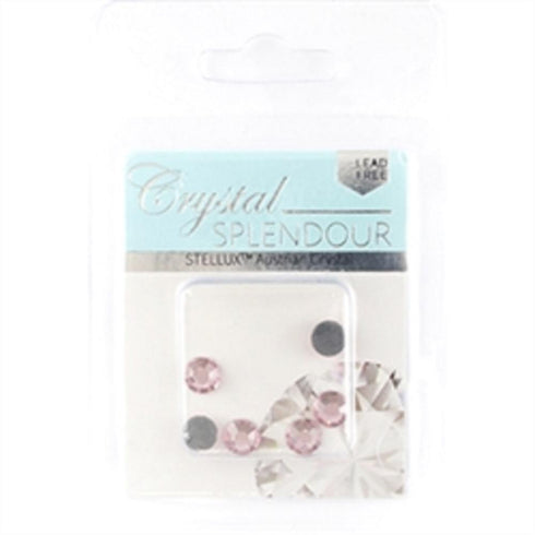 AussieSuperStore Jewellery Making Supplies Stellux HF Flat Backs Light Rose (in 4 sizes) Stellux HF Flat Backs Light Rose (in 4 sizes) | Jewellery Making Beads